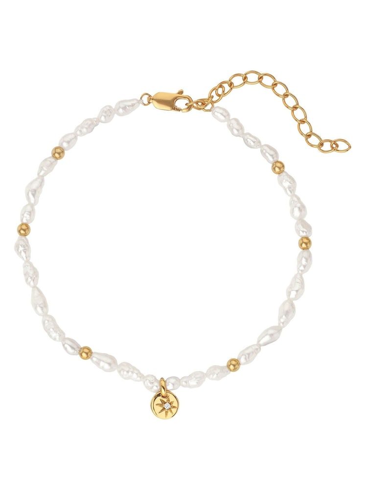 Hot Diamonds HD X JJ Gold Tone Calm Pearl Lunar Bracelet - Image 1 of 3