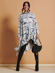Jolie Moi Asymmetric Hem Oversized Dress - Bild 3 von 6