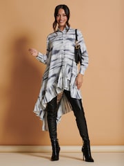 Jolie Moi Asymmetric Hem Oversized Dress - Bild 4 von 6