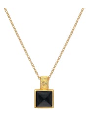 Hot Diamonds X JJ Gold Tone Black Onyx Pendant - Image 1 of 3