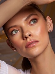 Hot Diamonds Silver Tone Ribbon Earrings - Image 3 of 3