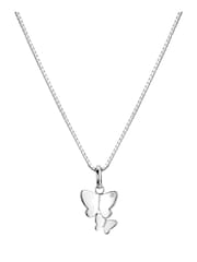 Hot Diamonds Silver Tone Flutter Statement Pendant Necklace - Image 1 of 3