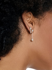 Hot Diamonds Silberfarbene zarte Wasserfall-Ohrringe​​​​​​​ - Bild 3 von 3