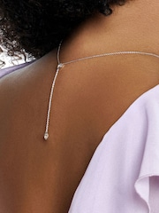 Hot Diamonds Silver Tone Tender Waterfall Marquise Necklace - Image 3 of 3