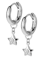 Hot Diamonds Silver Tone Star Earrings - Image 2 of 3