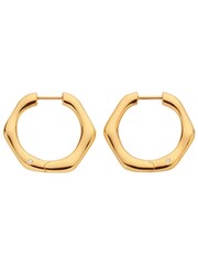 Hot Diamonds HD X JJ Gold Tone Fluid Earrings - Image 2 of 3