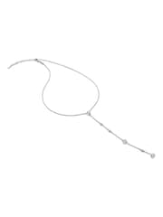 Hot Diamonds Silver Tone Tender Waterfall Statement Necklace - Image 2 of 3