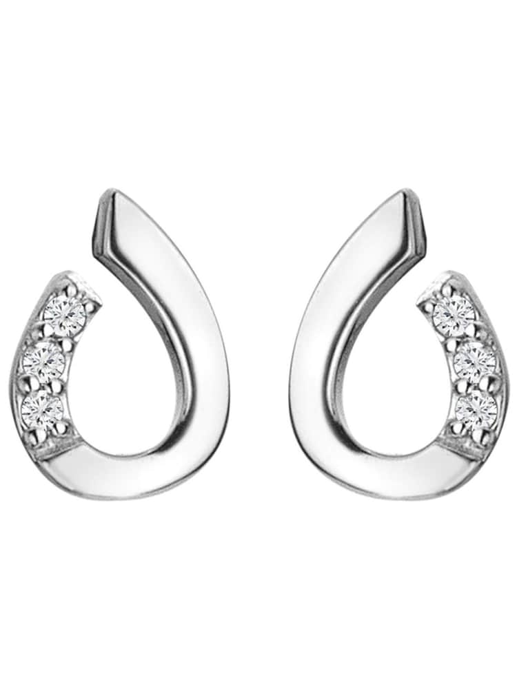 Hot Diamonds Silver Tone Teardrop Earrings - Image 2 of 3