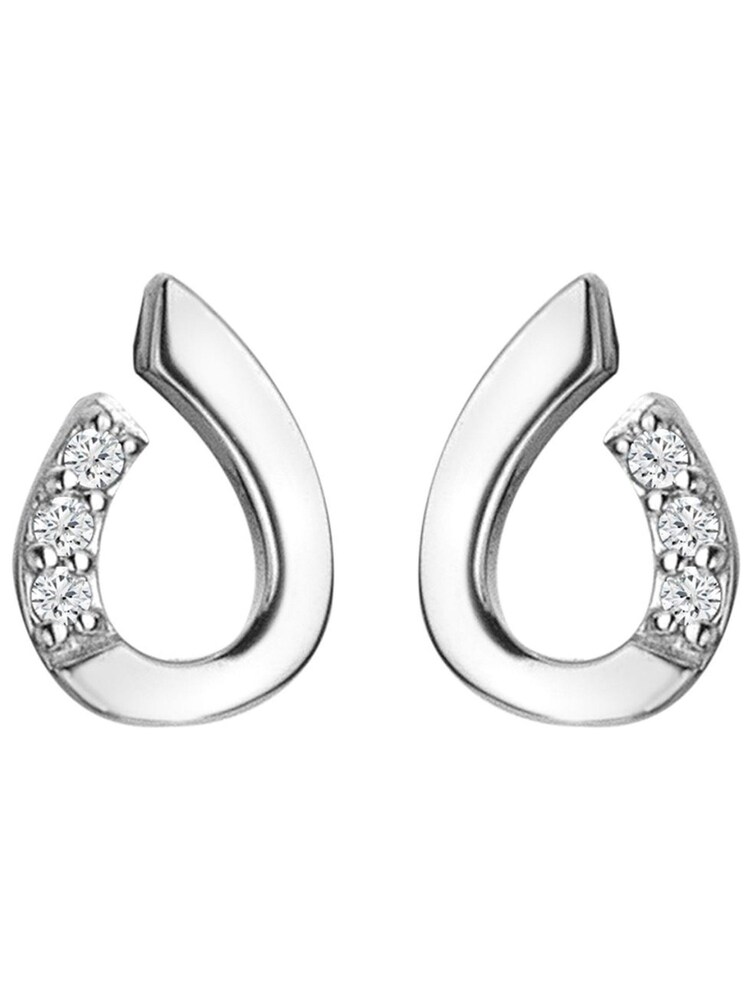 Hot Diamonds Silver Tone Teardrop Earrings - Image 2 of 3 Hot Diamonds Silver Tone Teardrop Earrings - Image 2 of 3
