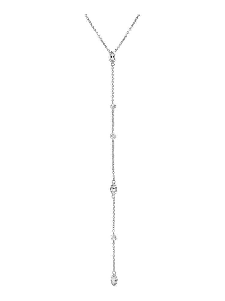 Hot Diamonds Silver Tone Tender Waterfall Marquise Statement Necklace - Image 1 of 3