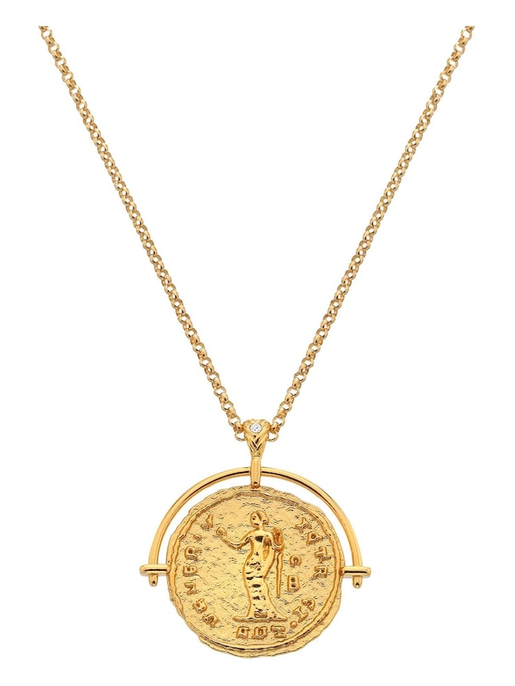 Hot Diamonds HD X JJ Gold Tone Venus Arc Pendant - Image 1 of 3