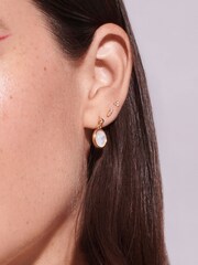 Hot Diamonds X JJ Gold Tone Topaz Graduated Stud Earrings - Image 3 of 3
