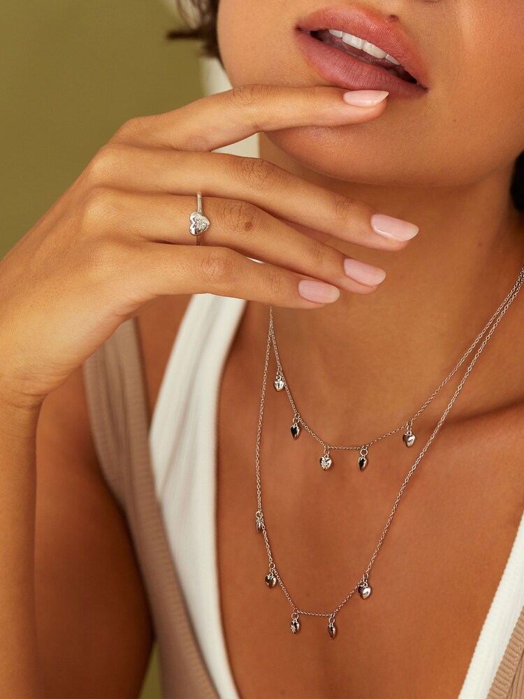 Hot Diamonds Silver Tone Heart Necklace - Image 3 of 3