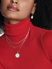 Hot Diamonds Silver Tone Mother of Pearl Circle Pendant - Image 3 of 3
