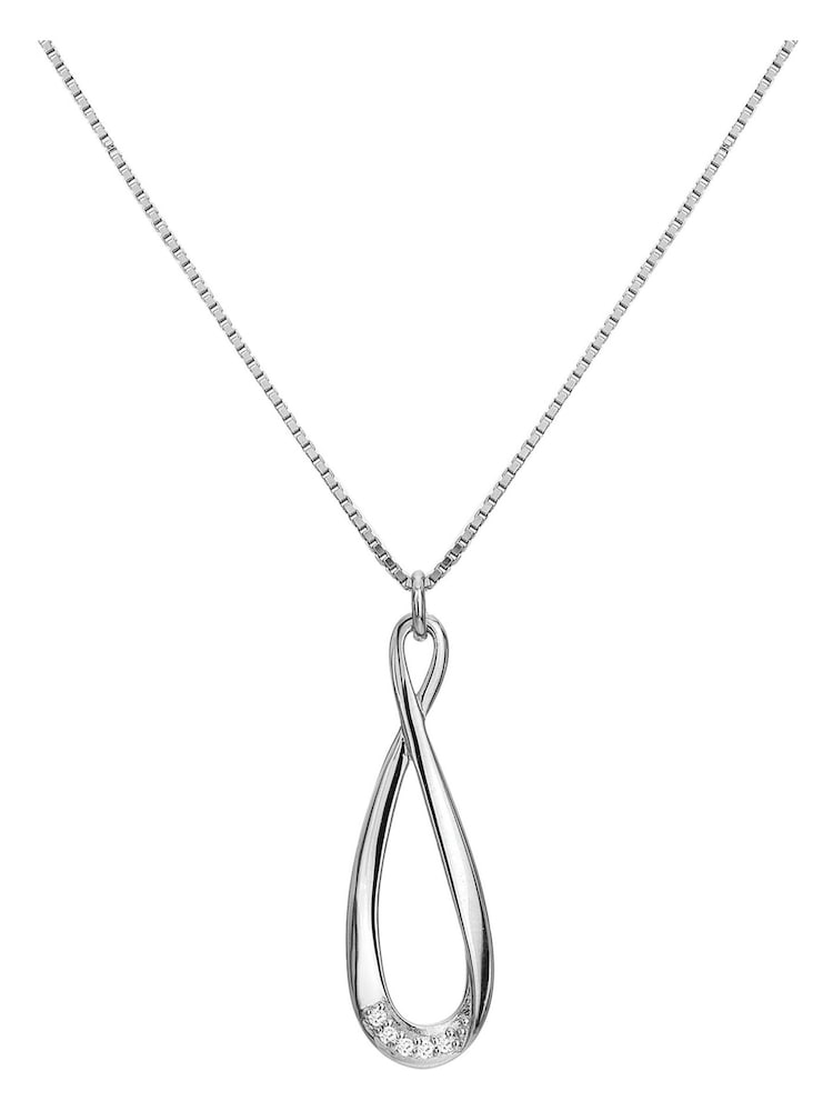 Hot Diamonds Silver Tone Flourish Pendant - Image 1 of 3