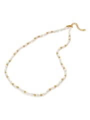 Hot Diamonds Gold Tone Calm Pearl Necklace - Image 1 of 3