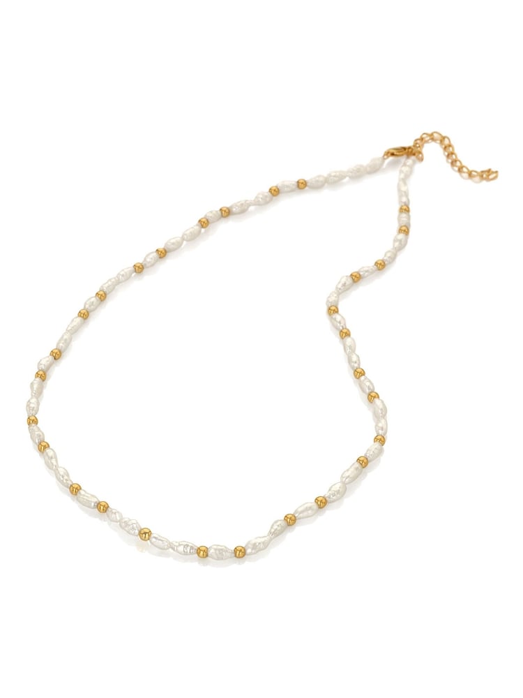 Hot Diamonds Gold Tone Calm Pearl Necklace - Image 1 of 3