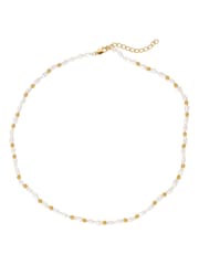 Hot Diamonds Gold Tone Calm Pearl Necklace - Image 2 of 3