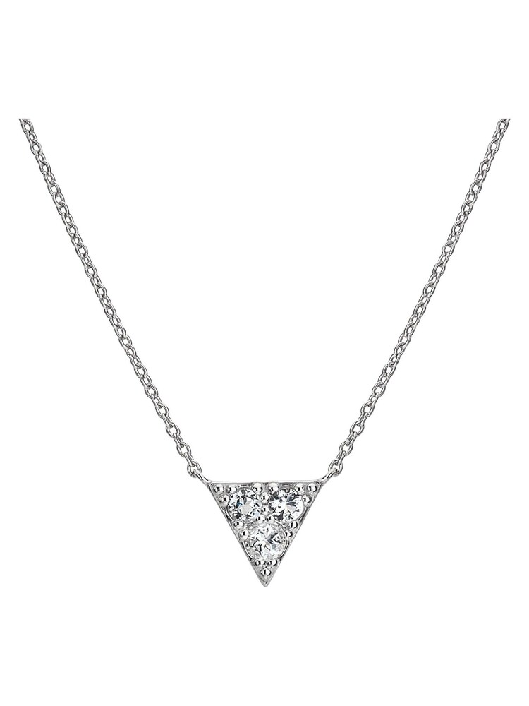 Hot Diamonds Silver Tone Stellar Triangle Necklace - Image 2 of 3