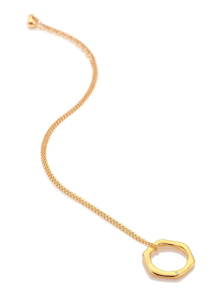 Hot Diamonds X JJ Gold Tone Fluid Pendant - Image 2 of 3