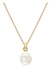 Hot Diamonds Gold Tone X JJ Calm Pearl Pendant - Image 1 of 3