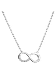 Hot Diamonds Silver Tone Infinity Pendant Necklace - Image 1 of 3