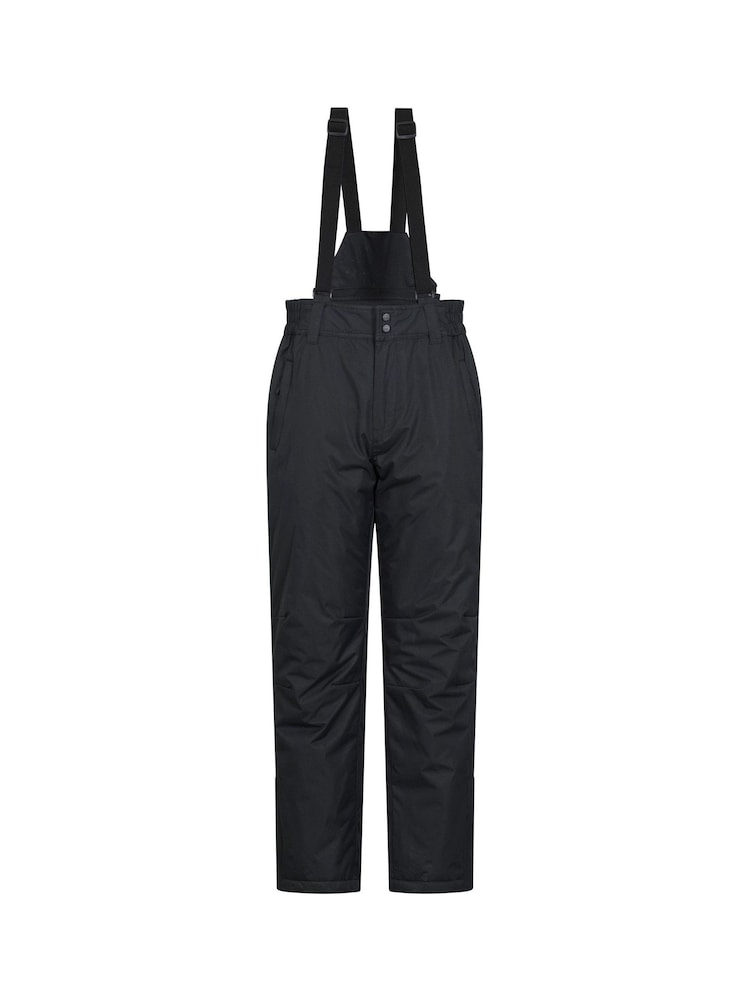 Mountain Warehouse Black Dusk II Mens Water Resistant Short Ski Trousers - Image 1 of 6
