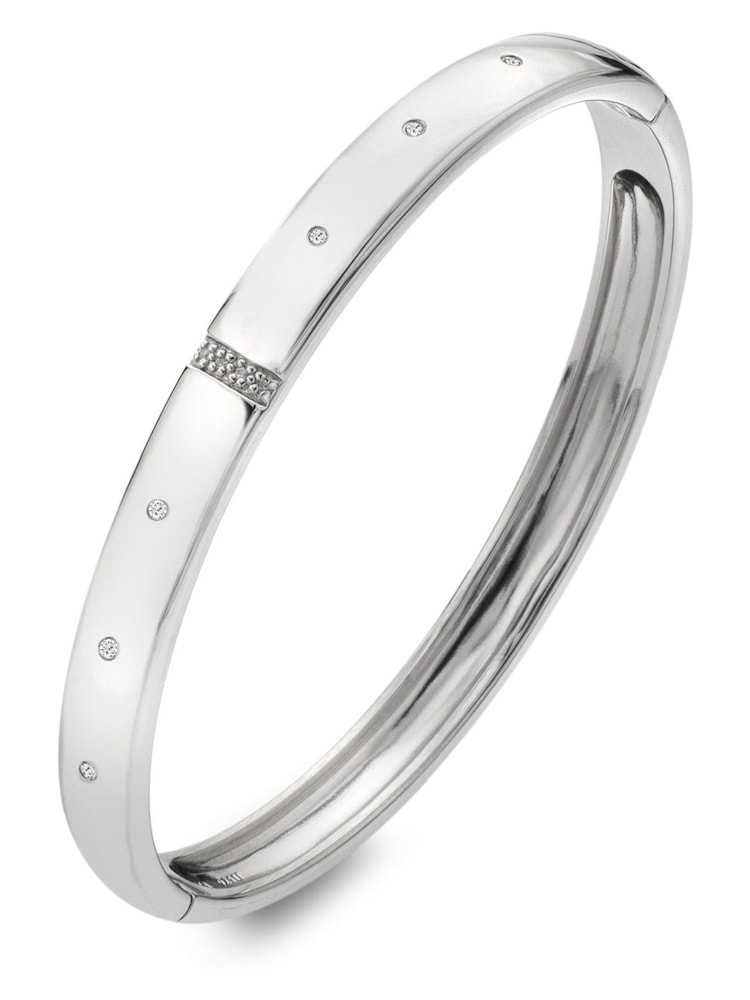 Hot Diamonds Silver Tone Much Loved Bangle - Image 2 of 3