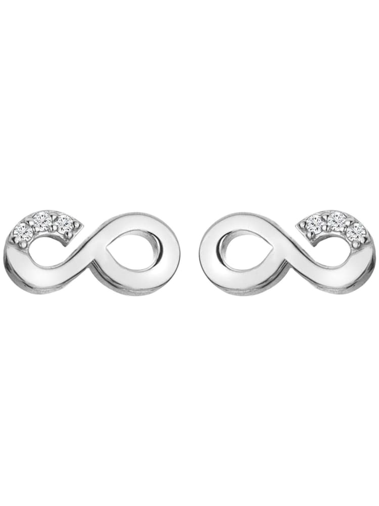 Hot Diamonds Silver Tone Infinity Earrings - Image 2 of 3
