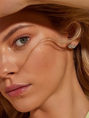 Hot Diamonds Silver Tone Infinity Earrings - Image 3 of 3