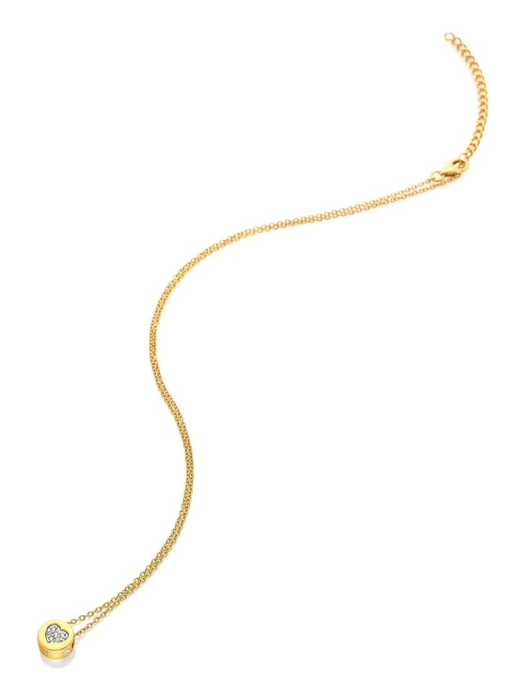 Hot Diamonds x JJ Gold Plated Pendant Necklace - Image 2 of 3