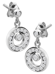 Hot Diamonds Orbit Hängeohrringe, Silberfarben - Bild 1 von 3