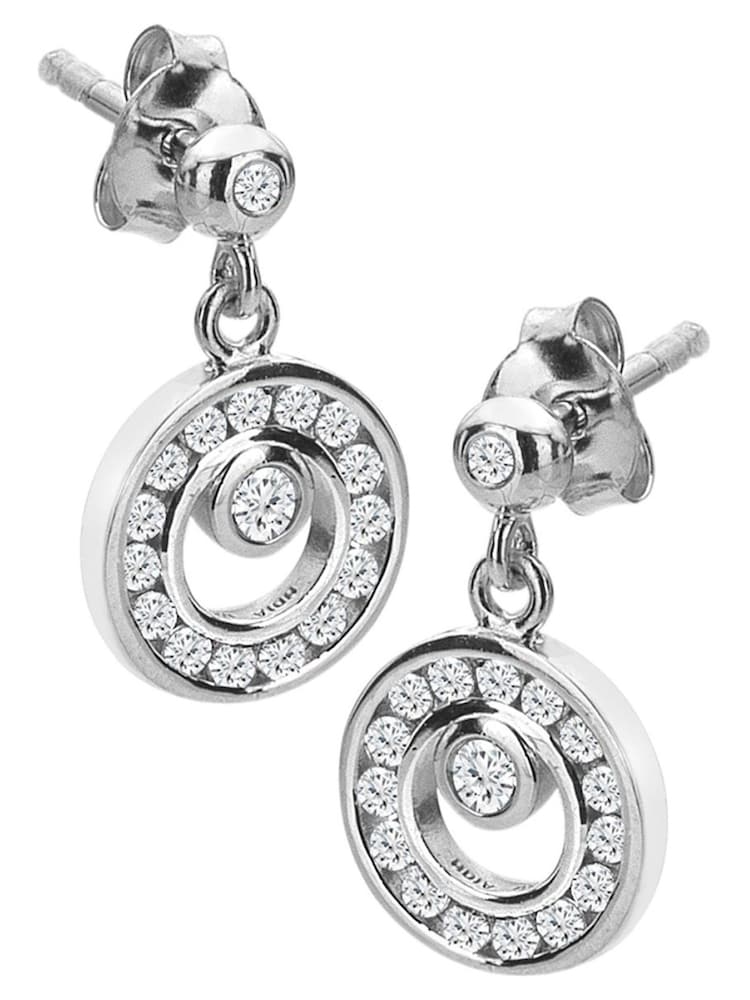 Hot Diamonds Orbit Hängeohrringe, Silberfarben - Bild 1 von 3