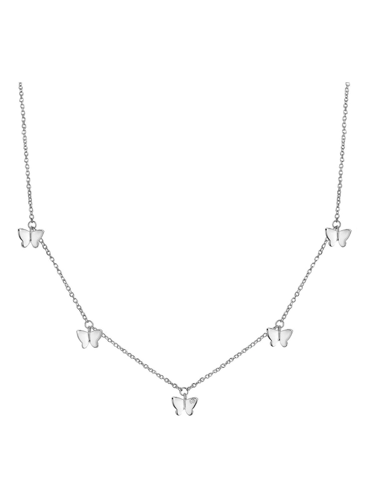 Hot Diamonds Silver Tone Flutter Necklace - Image 2 of 2