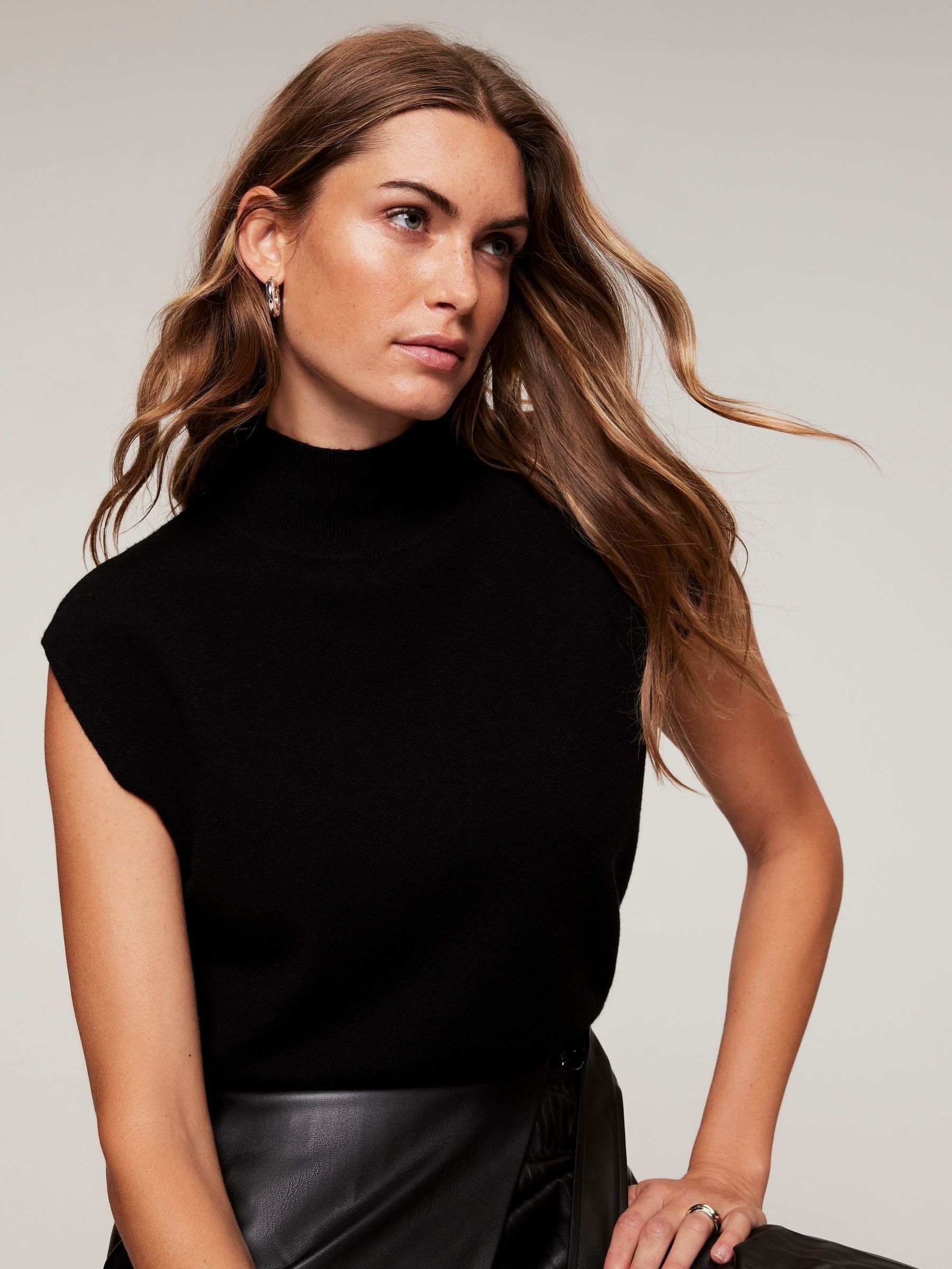 Mint velvet black top on sale
