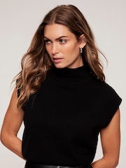 Mint Velvet Black Sleeveless Top - Image 3 of 7