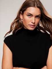 Mint Velvet Black Sleeveless Top - Image 4 of 7
