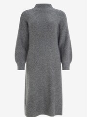 Mint Velvet Grey Wool Blend Dress - Image 7 of 8