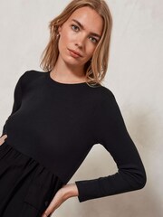 Mint Velvet Black Cargo Jersey Midi Dress - Image 5 of 8