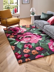 Pink Rosie Floral Rug - Image 1 of 5