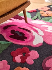 Pink Rosie Floral Rug - Image 3 of 5