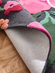 Pink Rosie Floral Rug - Image 4 of 5