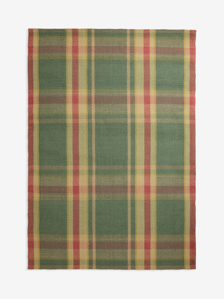 Green Barton Check Rug - Image 6 of 6