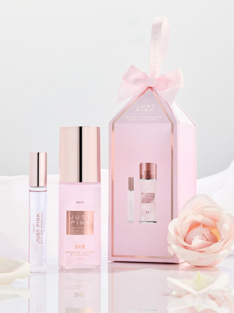 Just Pink 10ml Perfume and 75ml Shimmer Body Mist Gift Set - Image 1 of 4
