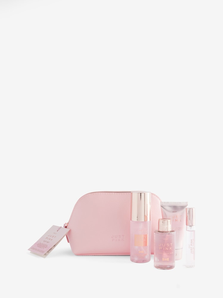 Just Pink Mini Perfume and Toiletries Collection with Makeup Bag Gift Set - Image 1 of 4
