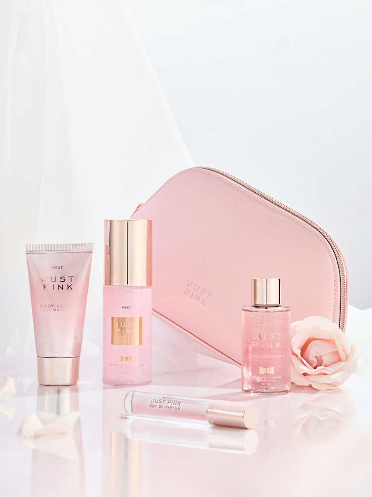 Just Pink Mini Perfume and Toiletries Collection with Makeup Bag Gift Set - Image 4 of 4