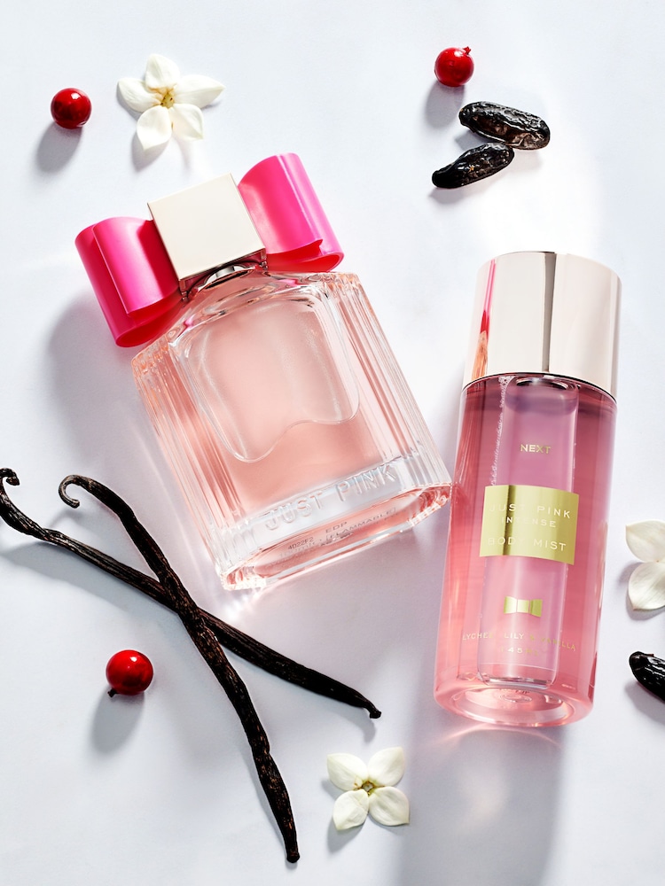 Just Pink Intense 100ml Perfume and 145ml Body Mist Gift Set - Image 2 of 5