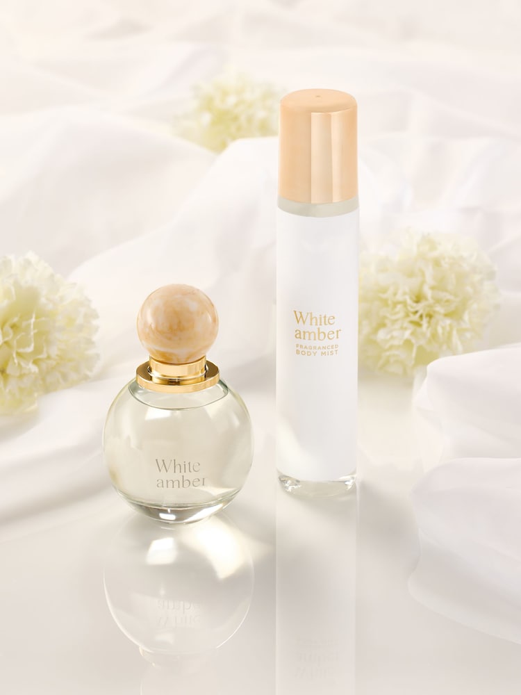 White Amber 100ml Perfume and 145ml Body Mist Gift Set - Image 3 of 3