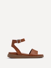 Linzi Brown Two-Part Kara Sandals - Image 2 of 5