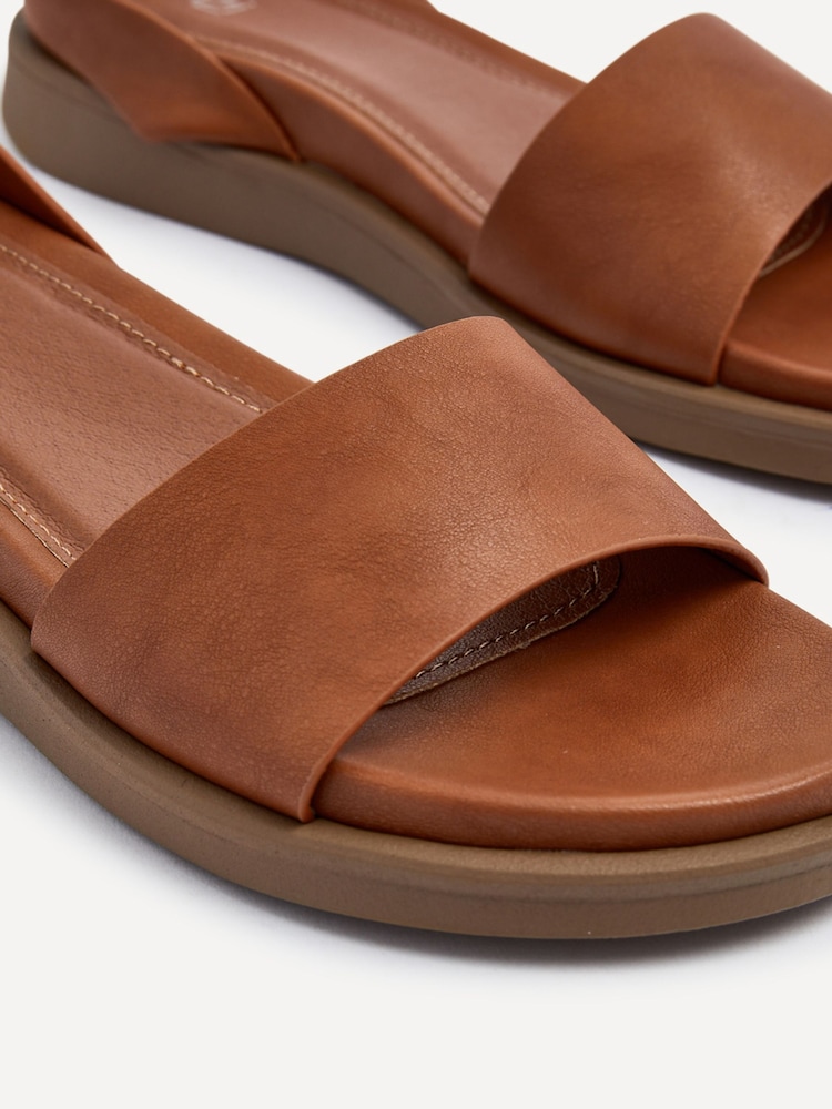 Linzi Brown Two-Part Kara Sandals - Image 5 of 5